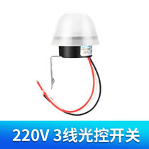 Light control switch days black automatic bright outdoor waterproof and rain-proof light sensation automatic intelligent timing 220V street lamp controller
