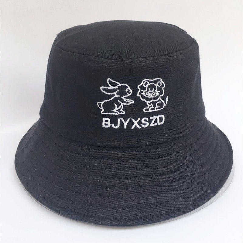 Shaw War in the same style hat Han version Chaodiners Japanese hip hop basin hat Summer sun protection 100 lap sun hat fisherman's hat