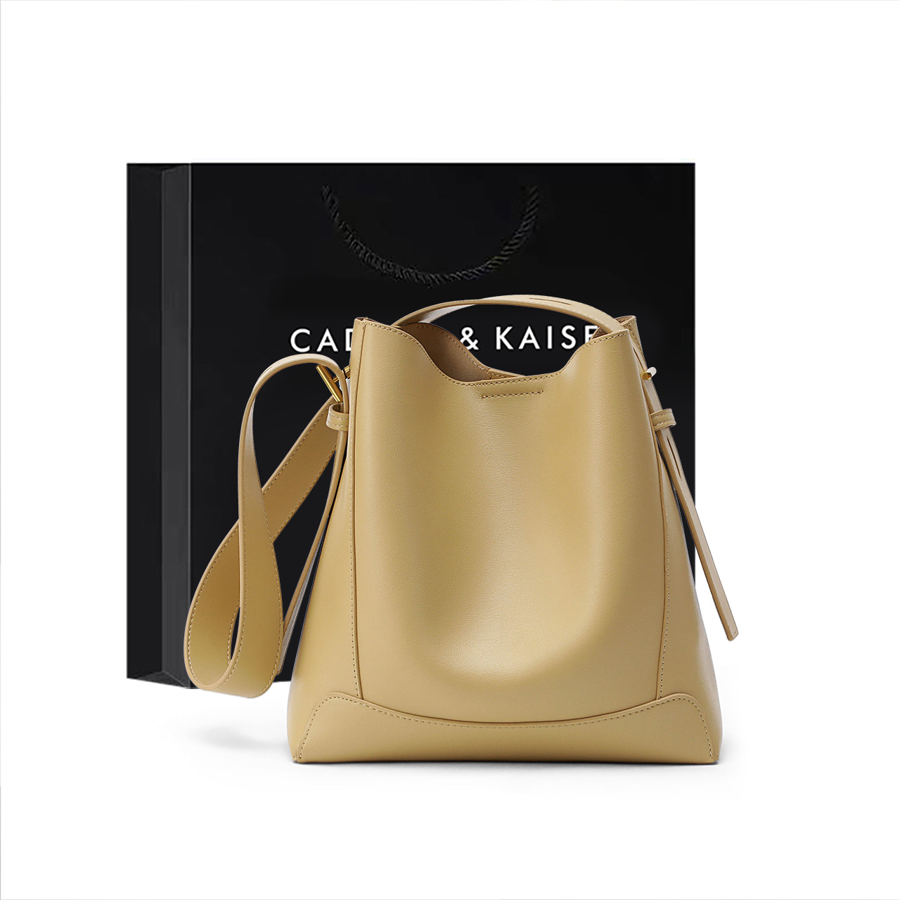 Small ck flagship store official website bag 2021 new bag women Summer large capacity leather Women bag Joker bucket bag