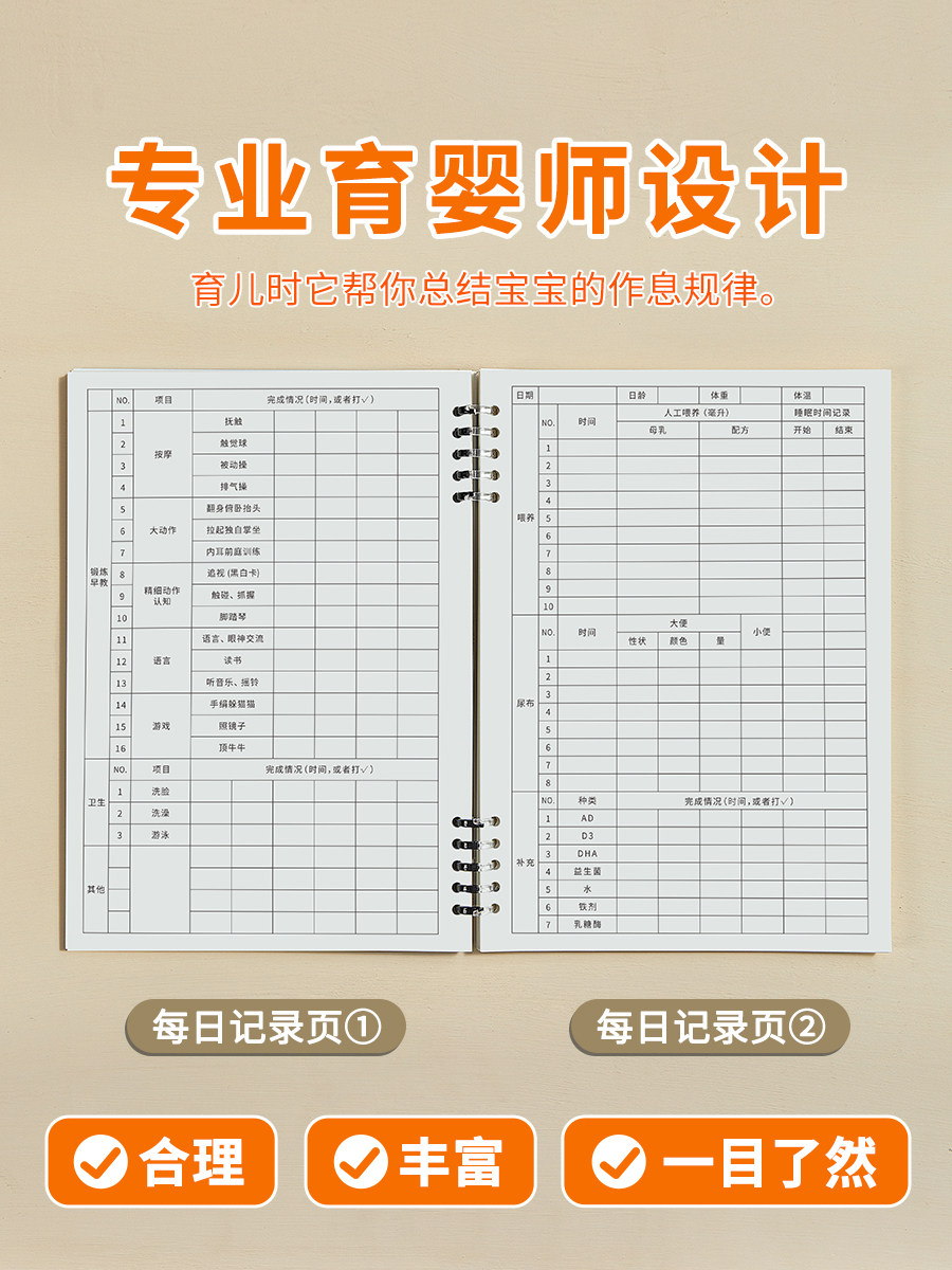 Baby Feeding Record Book, Baby Formula and Breast Milk Feeding Diary, Newborn Growth Record Diary, Milk Intake and Complementary Food Record Form, Maternal and Infant Care Journal, Daily Routine and Schedule Manual