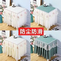 Bed head cabinet cover bed head cabinet cover cloth anti-slip dust-proof bedroom bed head cupboard cover European style dust cover cloth art buds