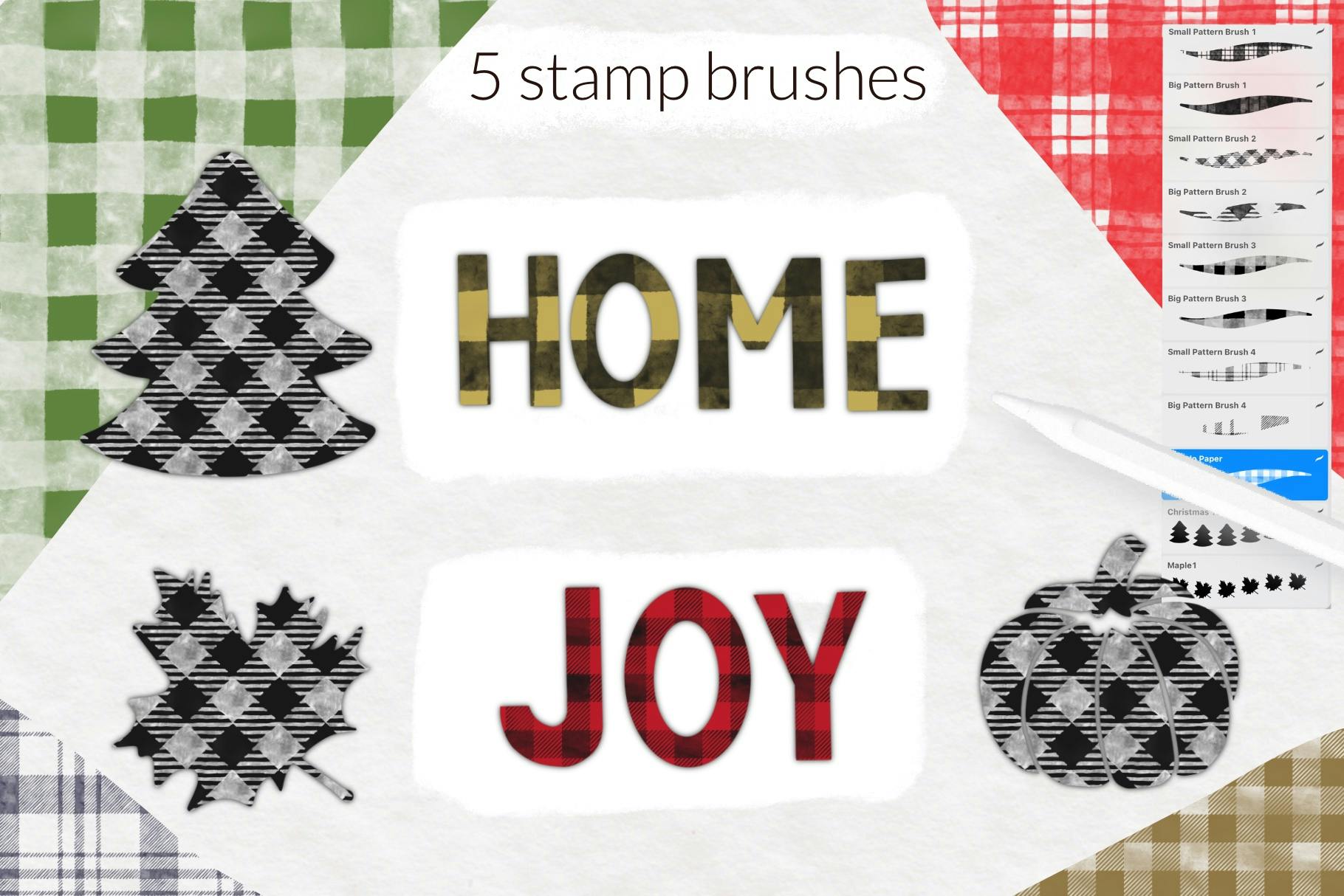 Farmhouse Christmas Buffalo plaid watercolor-1.jpg