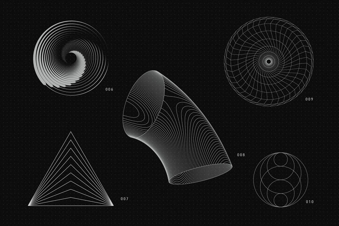 200 Vector Shapes, an Object Graphic by RuleByArt.jpg