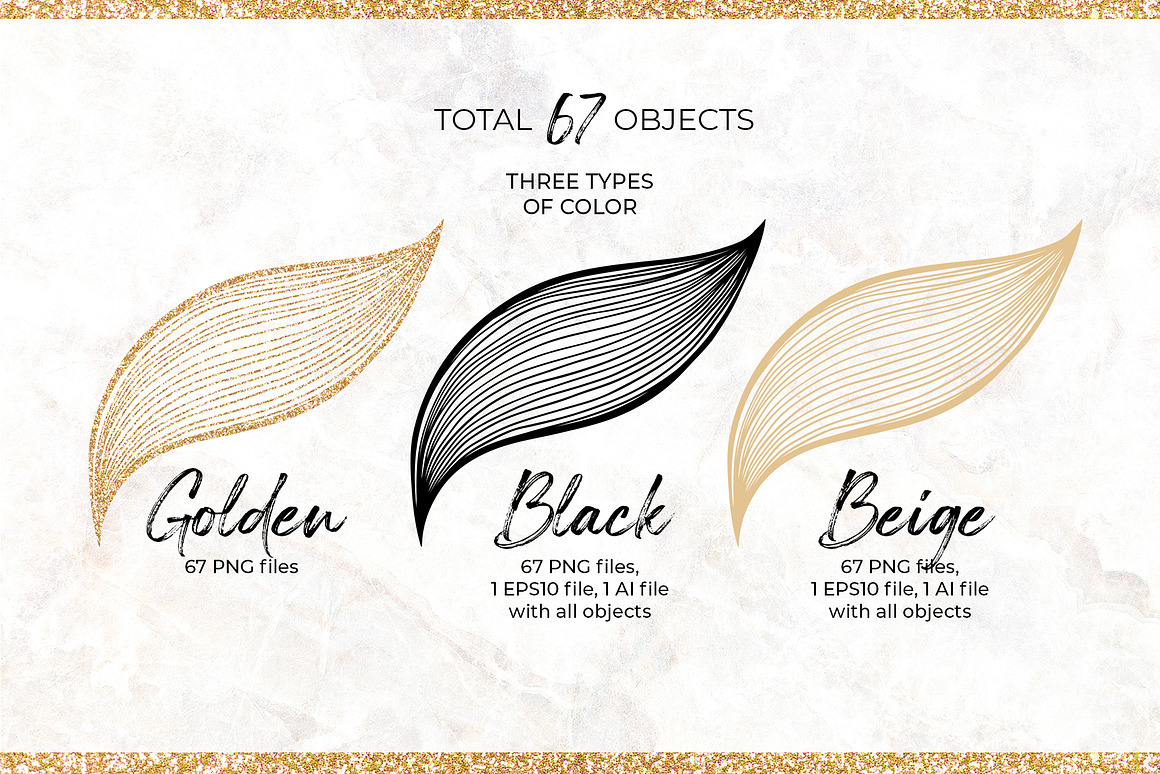 Gold  Black Waves. Lines, Flowers, an Object Graph.jpg