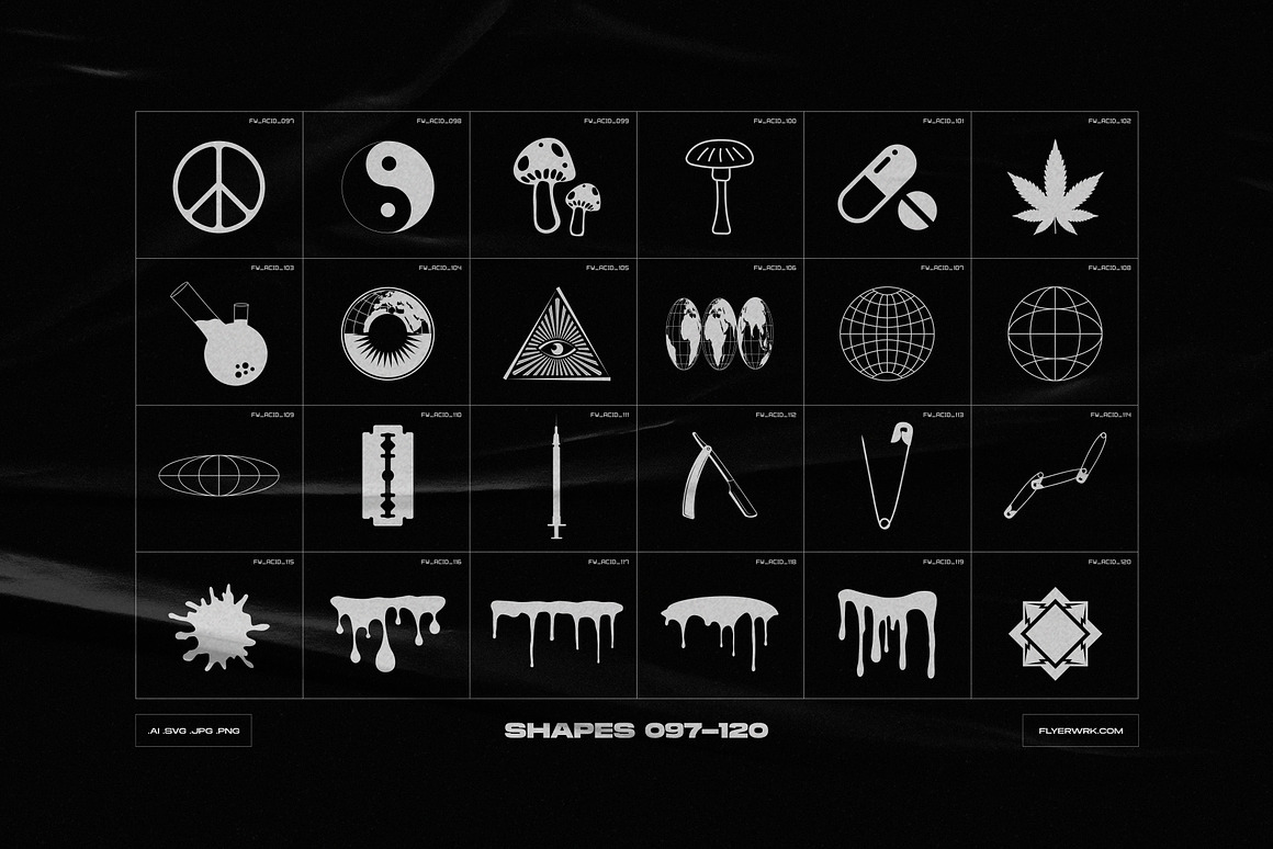 Acid Shapes, an Object Graphic by FLYERWRK Photo 1.jpg