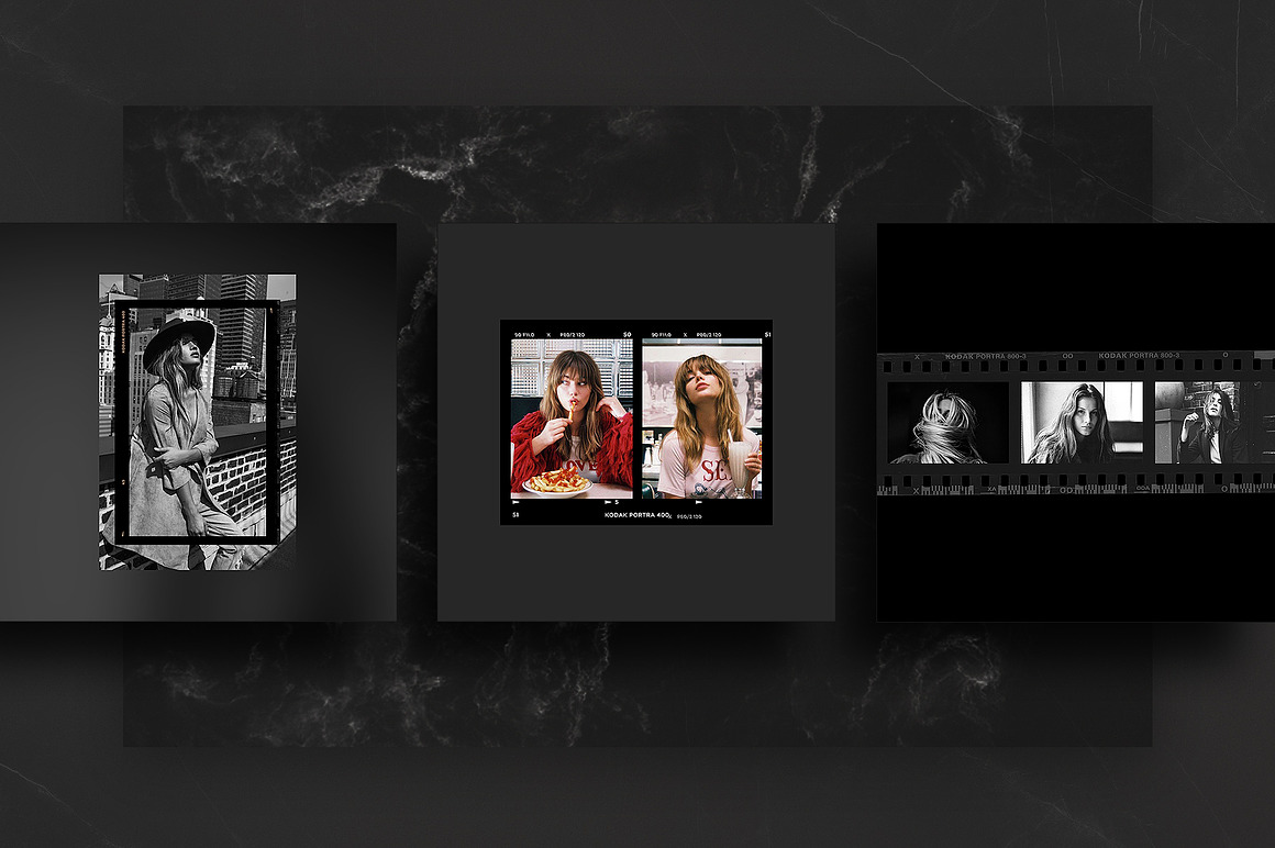 Noir - Instagram film frame, a Social Media Templa.jpg