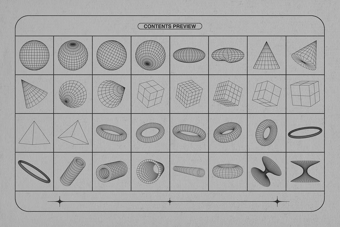 Wireframe Shapes, an Object Graphic by MiksKS Phot.jpg