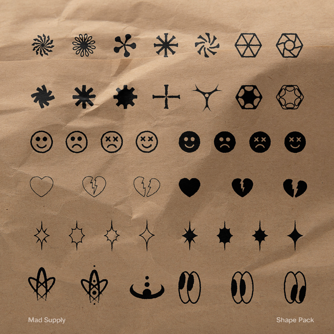 Abstract Shape Pack  150  Icons!, an Object Graphi.jpg