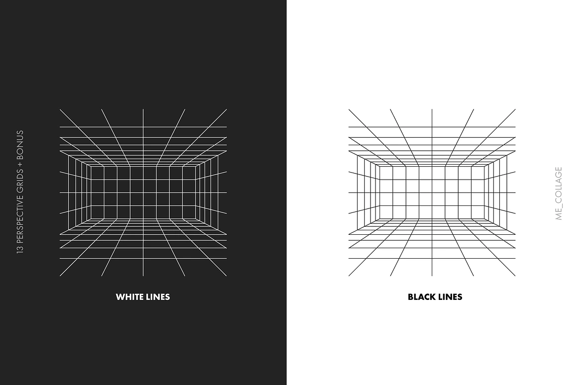 Vector Perspective Grids, an Object Graphic by ME_.webp