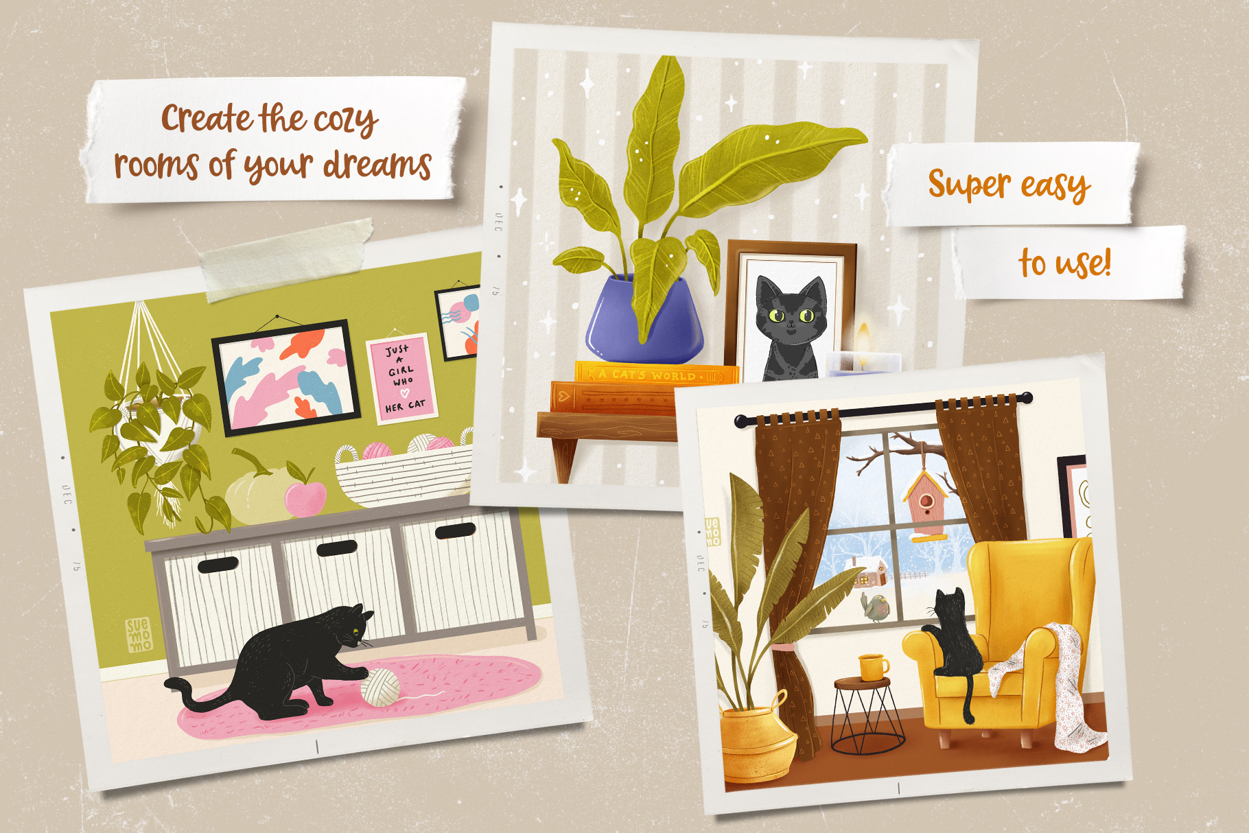 Cozy Days Stamp Set for Procreate  Creative Market.jpg