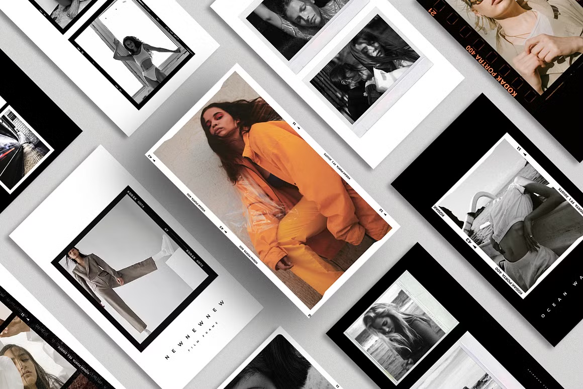 100 Film Frames  Instant Templates, a Social Media.jpg