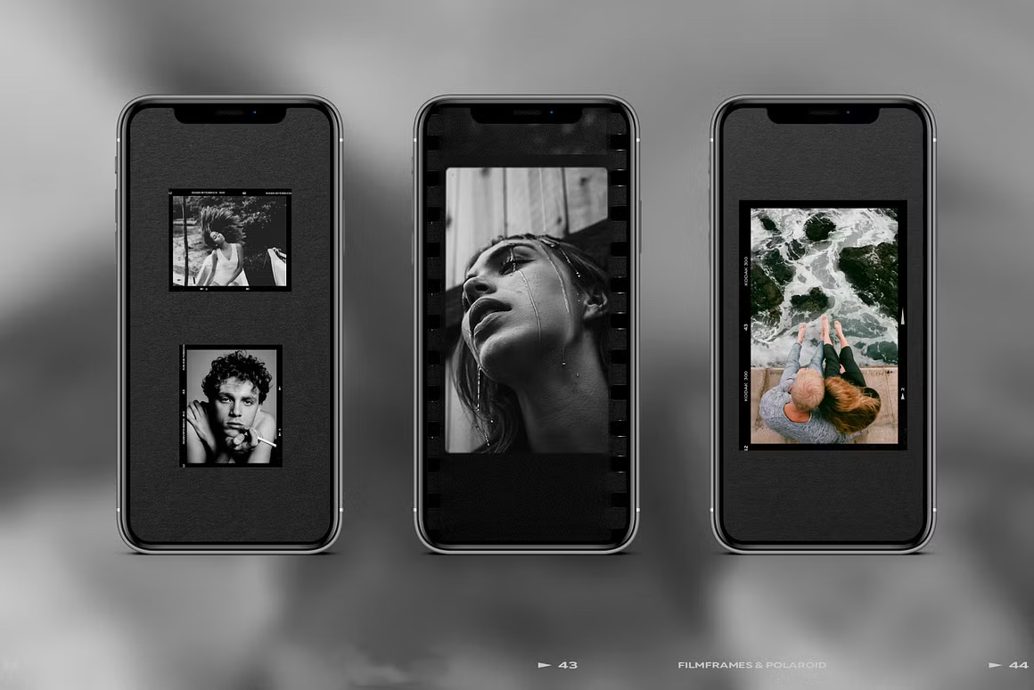 100 Film Frames  Instant Templates, a Social Media.jpg