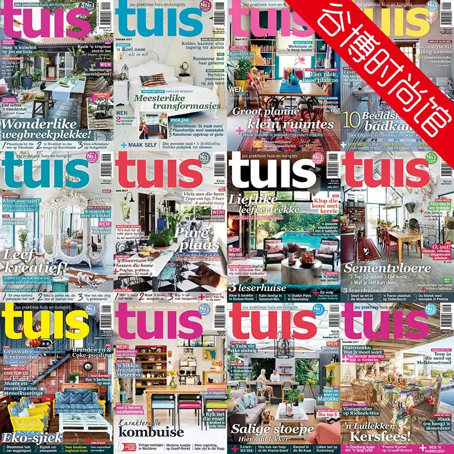 [南非版]Tuis 室内软装设计杂志 2017年合集全12本.jpg