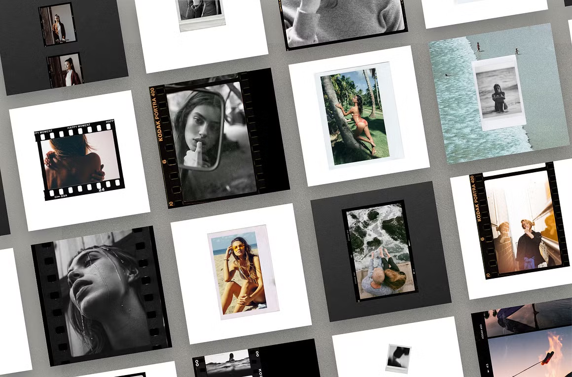 100 Film Frames  Instant Templates, a Social Media.jpg