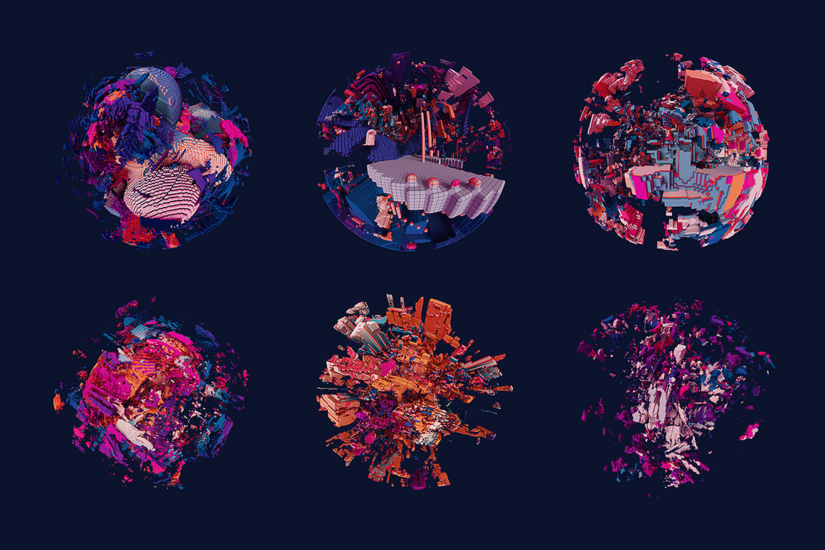 Spheria  Abstract 3D Spheres V01, an Object Graphi.jpg