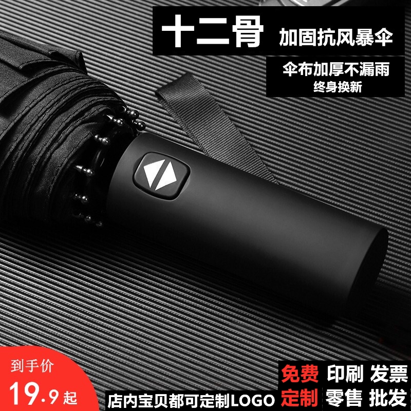 Umbrella Custom Logo advertising umbrella wholesale set up for pattern activity Inprint full automatic folding and custom-made gift umbrella