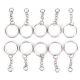 Серебряная металлическая пустая пустого клавишингового кольца Cleingfob