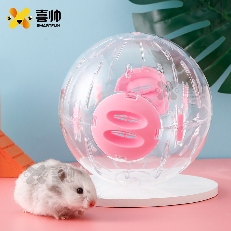 Joy-Handsome Hamster Toy Running Ball Running Wheel Roller Sports Ball Transparent Golden Silk Bear Squirrel Supplies Running Ball Rolling Ball
