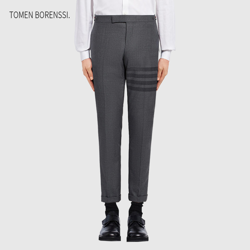 (Official) TB Casual Pants West Dress Pants Men And Women Lovers of Business Pants Straight Barrel 90% Pants Tb