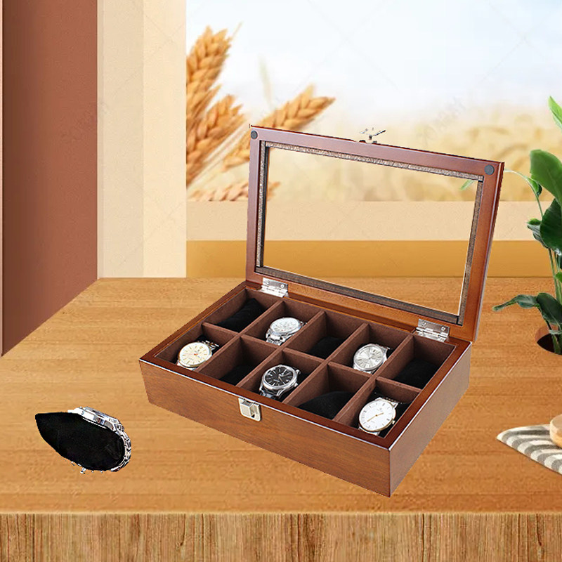 Watch Box Containing Box Natural Wood Ornament Box Buddha Pearl Box Handmade Box Home Minimalist Table Box Table Box Collection Box