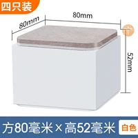 Клык 8*8 белый -5 см. Установка PAD -4