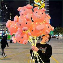 Holding a luminous Internet celebrity piglet the pink pig shape can be used on Douyin the same hot-selling street stall recommendation is cute