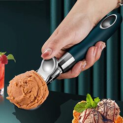 Japanese Imported 304 Stainless Steel Ice Cream Scoop, Retractable Ice Cream Spoon, Ice Cream Scoop, Ice Cream Spoon for Scooping Balls