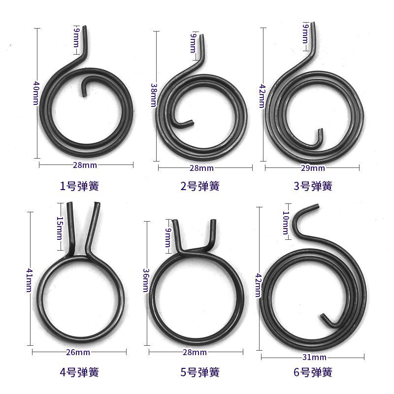 Anti-theft door reset torsion spring embroidered steel door lock accessories door lock handle spring universal anti-theft lock spring Daquan