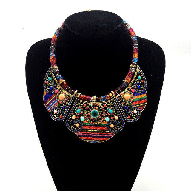 African necklace personality bohemian artisanal custom of African customs retro ornaments necklace woman-Taobao