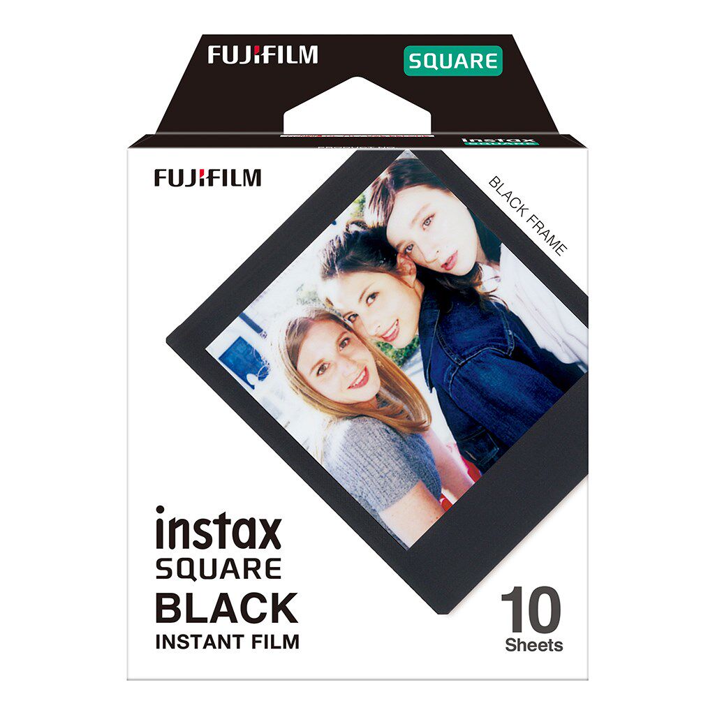 10 листов фото бумаги пленки Black Edge для Fujifilm Instax Square SQ20 SQ10 2019 Новый