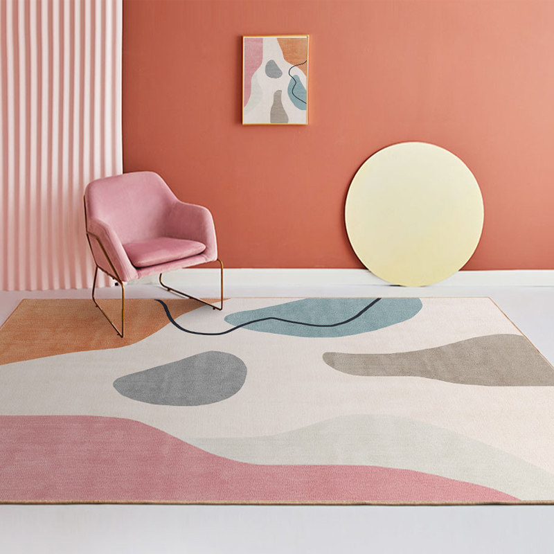 [Pink Series] Graphene Electric Heating Carpet Living Room Home Floor Heating Pad Separates Heating Carpet Floor Heating Blanket