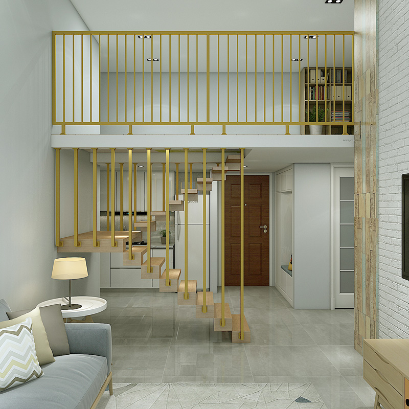 复式楼梯扶手护栏:简约现代与欧式美学结合的应用解析