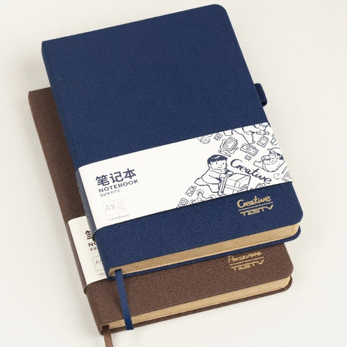 Testv Origin Series A5 Hard -Noodle Notebook Cowhide Paper Copper Surface Cover