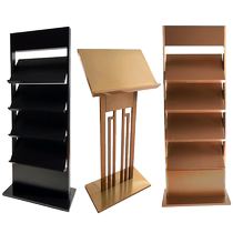 Sales department floor plan information rack real estate promotion contract rack magazine rack stainless steel newspaper rack display rack vertical