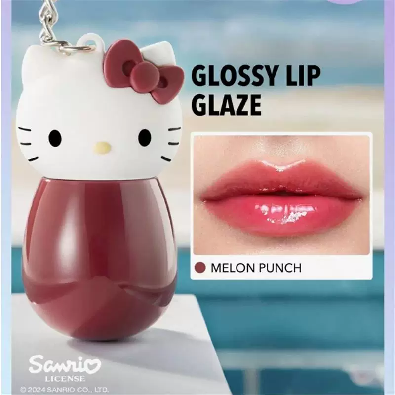 Набор косметики sheglam Hello Kitty — тени, блеск для губ и румяна, дорожный формат (8×6×2 см)