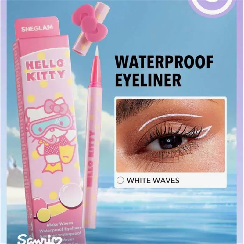 Набор косметики sheglam Hello Kitty — тени, блеск для губ и румяна, дорожный формат (8×6×2 см)