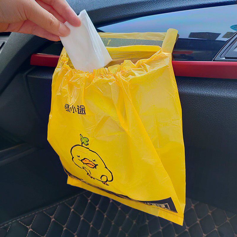Adhesive disposable vehicle garbage bag on-board garbage bag table edge plastic bag vomiting bag can be used repeatedly