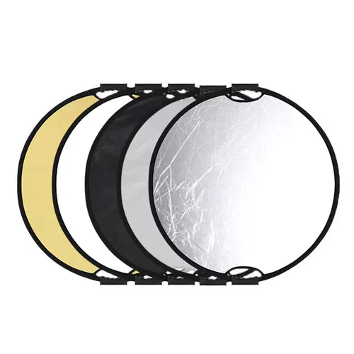 Круглый рефлектор для прямой трансляции, портативная камера, маленький складной портативный заполняющий свет, трубка