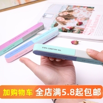 Printed nail file sanding strip six-sided polishing file manicure tools nail file seven-sided nail grinder