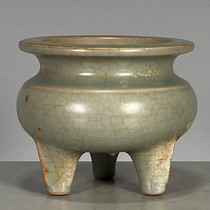 Antiques miscellaneous antiques second-hand goods Song Dynasty Ru porcelain old goods calcified classic furnaces incense burners ornaments collectibles old objects