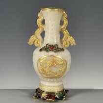 Antiques antiques porcelain supplies old collectibles old objects luminous porcelain gilt crane vase ornaments