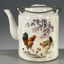 Porcelain supplies old goods collection bag old fidelity Qing Dynasty Guangxu year pastel teapot with good luck and good fortune pattern