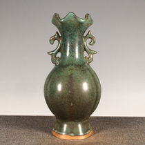 Fine old antique porcelain antique porcelain collection old Jun porcelain kiln binaural appreciation bottle full product open door old porcelain