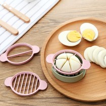 Wheat straw eco-friendly egg divider kitchen Egg Divider three-in-one multifunction flower-style leather egg divider