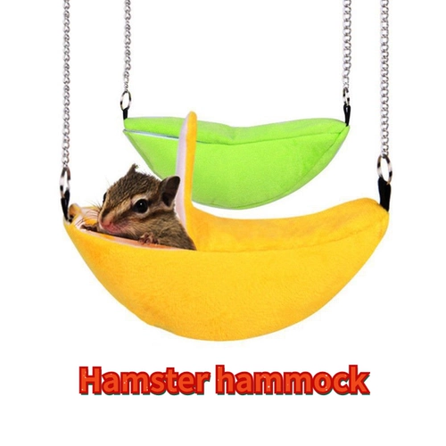Хомять гамак луна лодка банановый хлопковой гнездо свинг -кровать