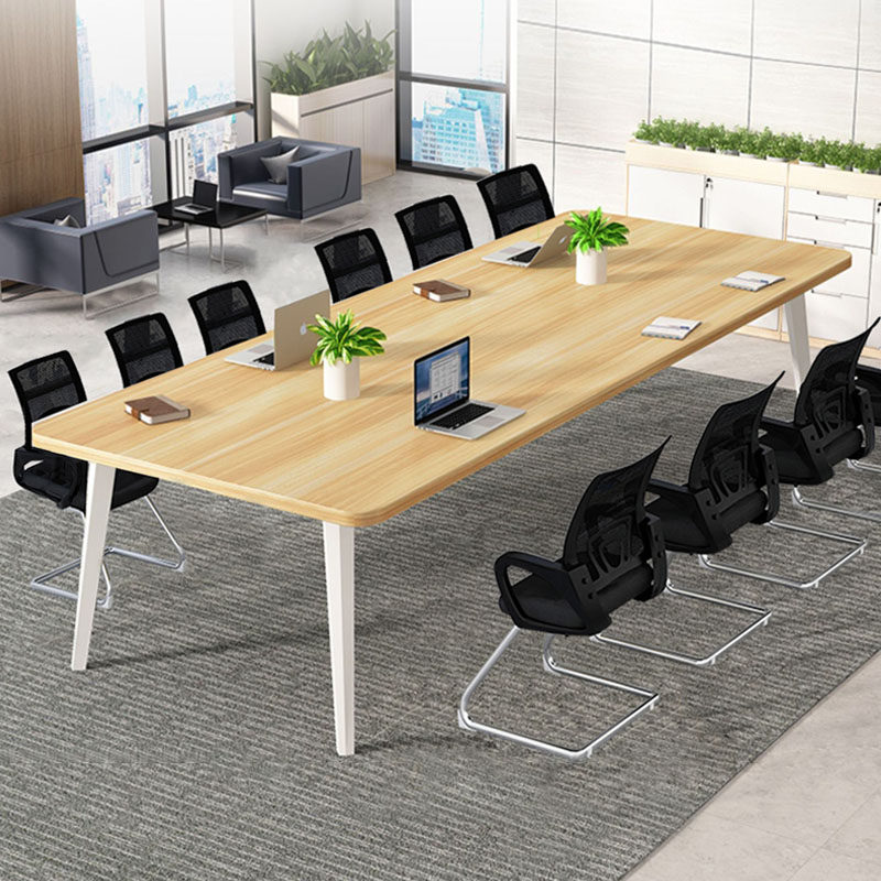 Conference table long table reception training negotiation long table simple modern office staff workbench table and chair combination