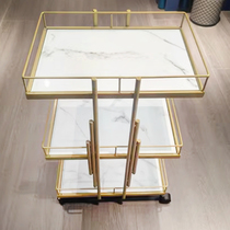 Internet celebrity beauty shop trolley storage rack modern simple style hair dyeing and perming salon tool cart mobile storage cart