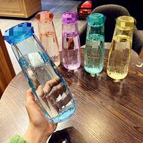 One recommendation-Dazzling Glass Bottle Shuibei Opening Event Gift Diamond Glass Cup Rhomboid Water