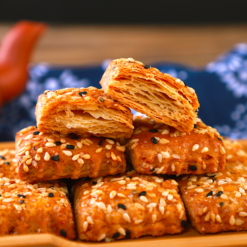 10包山药南瓜酥咸味饼干千层酥传统糕点