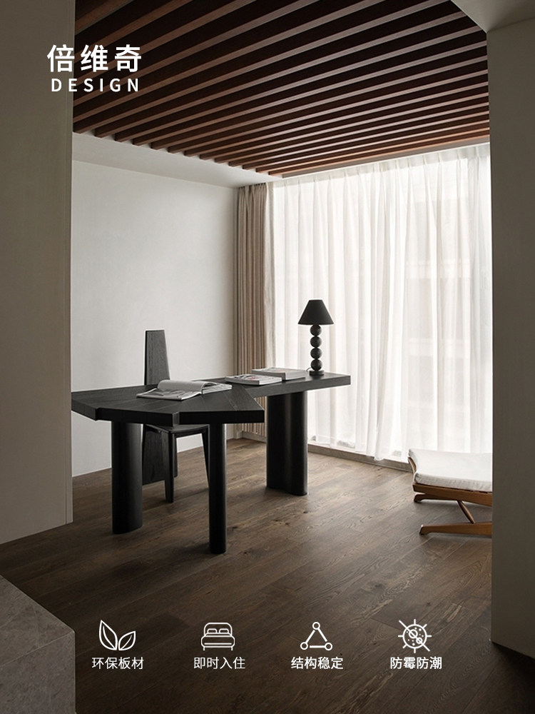 Three-Layer Solid Wood Composite Flooring in Antique Walnut Color for Home Use, Enf Grade, Environmentally Friendly, Moisture-Proof Wood Flooring with On-Site Installation